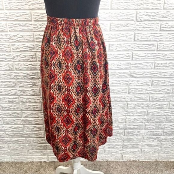 French Laundry Multicolored Button Up Midi Skirt Size 2X - Picture 8 of 9